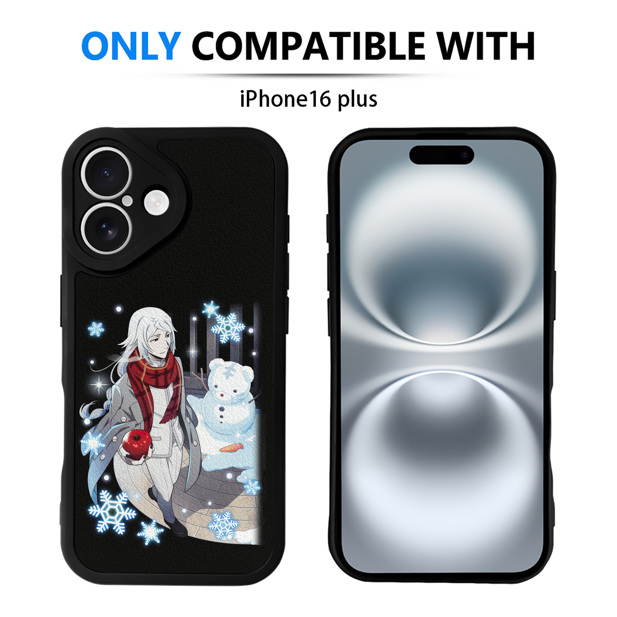（画像用） 文豪ストレイドッグス Bungo Stray Dogs 【iPhone 16シリーズ対応】シリコンスマホケース（レザー調） 材質：シリコン